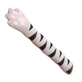 Gray Cute Cat Paw Mechanical Keyboard Mouse Wrist Rest Cushion Plush Work Office Wrist Pad Wrist Rest,18.5x3.9inch