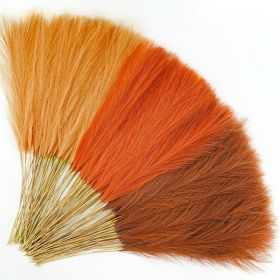 150pcs Orange Pampas Grass
