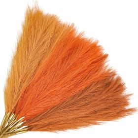 30pcs Orange Pampas Grass