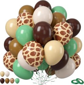 Green Brown Balloons