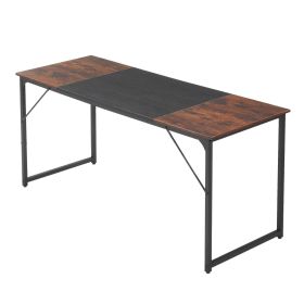 Computer Desk, 63 Inch Office Gaming Desk for Home Office, Writing Study Work Modern Simple Table with Metal Frame for Large Legroom