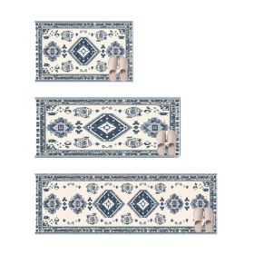 Household Kitchen Rug Sets 3 Piece with Retro Ethnic Style (Color: As pic show, Type: Style A)