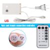96 LED Curtain Icicle Lights for Party Christmas Decor - 8 Mode, Remote Control